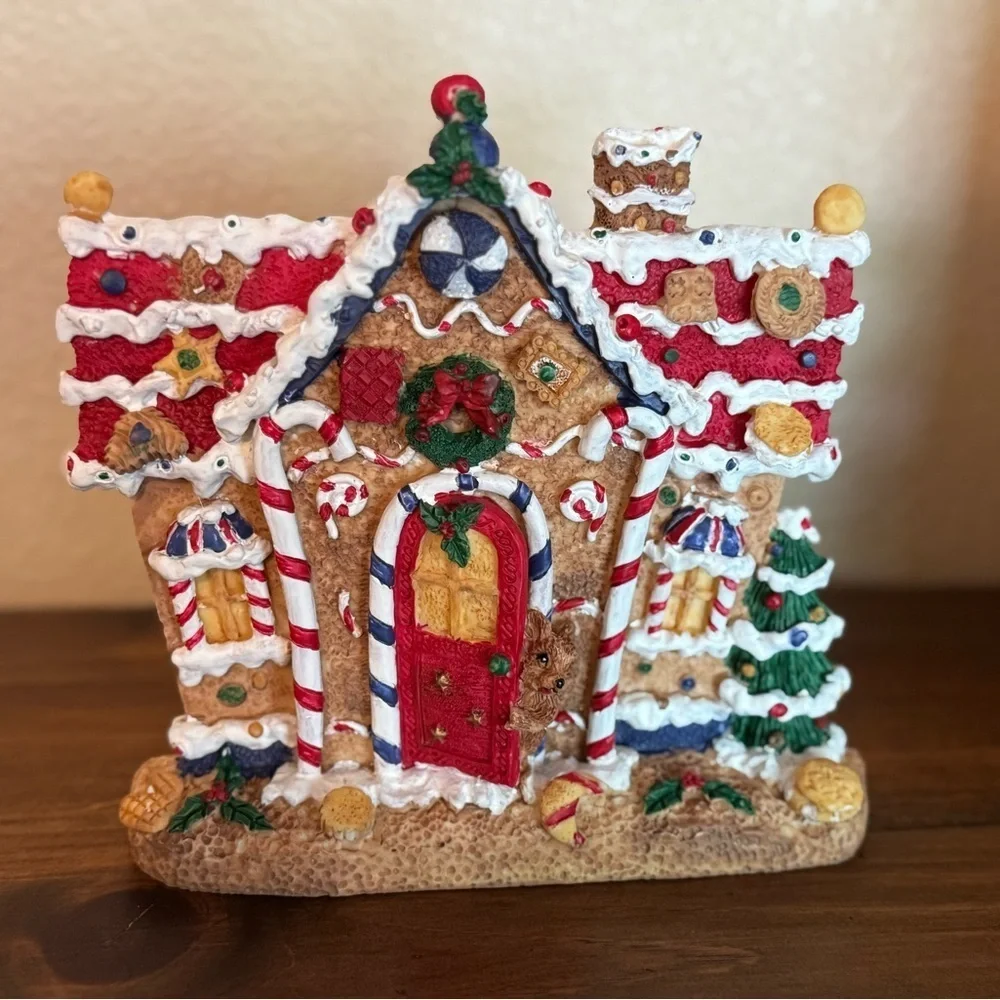 Vintage 3PC Gingerbread house set